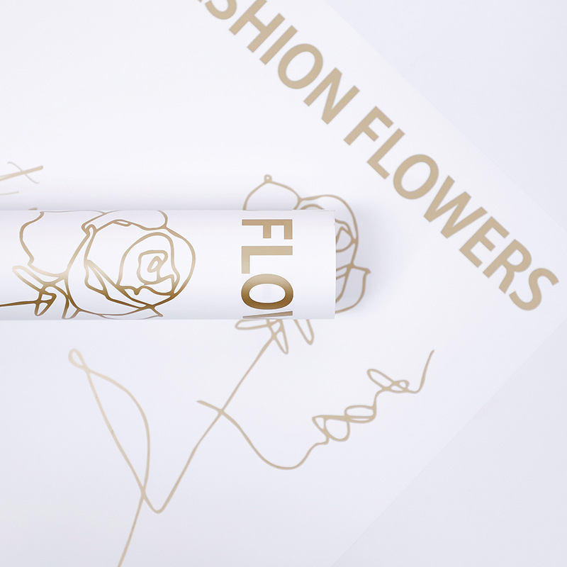 Flower Love-Bouquet innpakningspapir med rosemønster